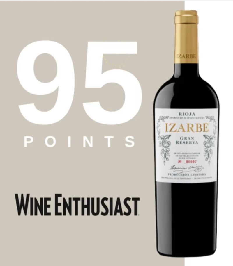 Izarbe Gran Reserva 2008 con 95 puntos Wine Enthusiast